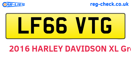 LF66VTG are the vehicle registration plates.