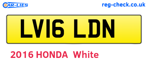 LV16LDN are the vehicle registration plates.