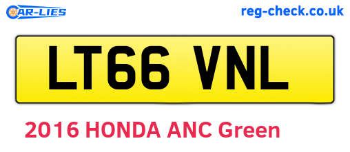LT66VNL are the vehicle registration plates.