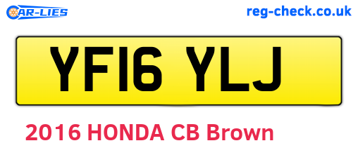 YF16YLJ are the vehicle registration plates.