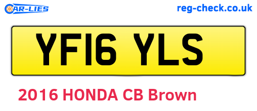 YF16YLS are the vehicle registration plates.