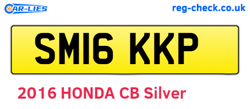 SM16KKP are the vehicle registration plates.