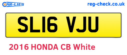 SL16VJU are the vehicle registration plates.