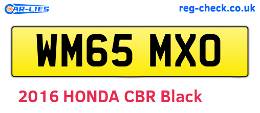 WM65MXO are the vehicle registration plates.