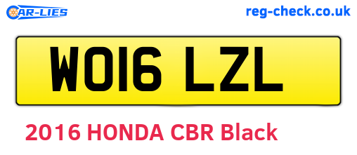 WO16LZL are the vehicle registration plates.