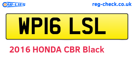 WP16LSL are the vehicle registration plates.