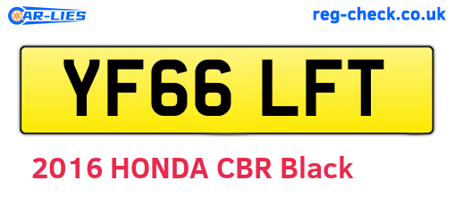 YF66LFT are the vehicle registration plates.
