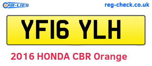 YF16YLH are the vehicle registration plates.