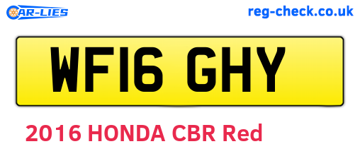 WF16GHY are the vehicle registration plates.
