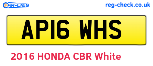 AP16WHS are the vehicle registration plates.