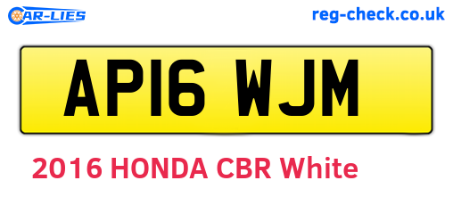 AP16WJM are the vehicle registration plates.
