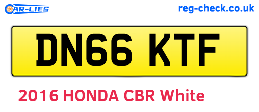DN66KTF are the vehicle registration plates.