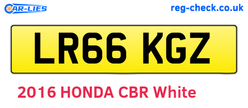 LR66KGZ are the vehicle registration plates.