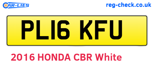PL16KFU are the vehicle registration plates.