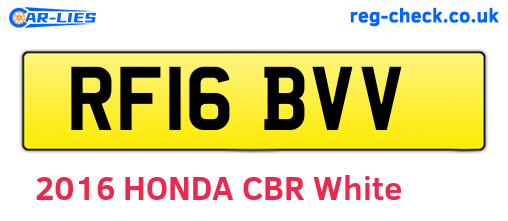 RF16BVV are the vehicle registration plates.