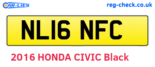 NL16NFC are the vehicle registration plates.