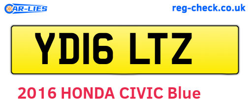 YD16LTZ are the vehicle registration plates.