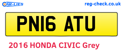 PN16ATU are the vehicle registration plates.