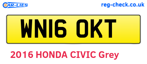 WN16OKT are the vehicle registration plates.