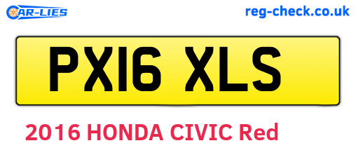 PX16XLS are the vehicle registration plates.