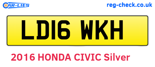 LD16WKH are the vehicle registration plates.