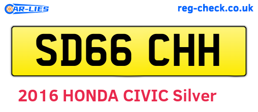 SD66CHH are the vehicle registration plates.