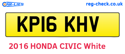 KP16KHV are the vehicle registration plates.