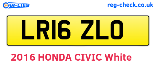 LR16ZLO are the vehicle registration plates.