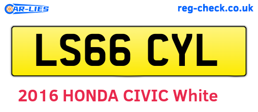 LS66CYL are the vehicle registration plates.