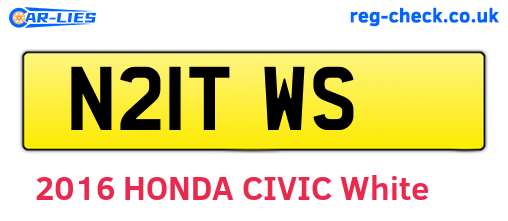 N21TWS are the vehicle registration plates.