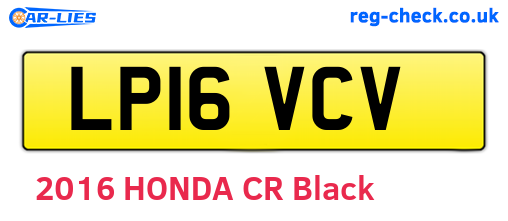 LP16VCV are the vehicle registration plates.
