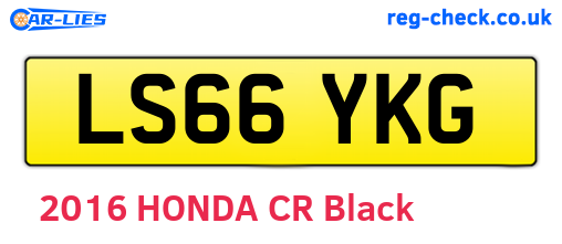 LS66YKG are the vehicle registration plates.
