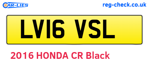 LV16VSL are the vehicle registration plates.