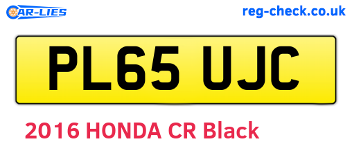 PL65UJC are the vehicle registration plates.