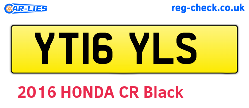 YT16YLS are the vehicle registration plates.