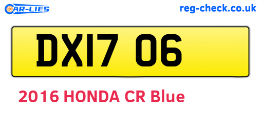 DXI706 are the vehicle registration plates.