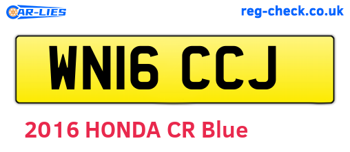 WN16CCJ are the vehicle registration plates.