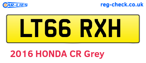 LT66RXH are the vehicle registration plates.