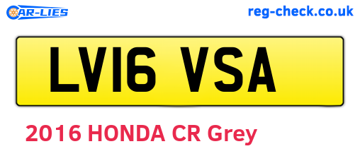 LV16VSA are the vehicle registration plates.