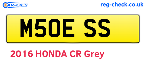M50ESS are the vehicle registration plates.