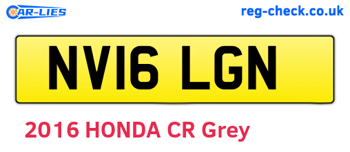 NV16LGN are the vehicle registration plates.
