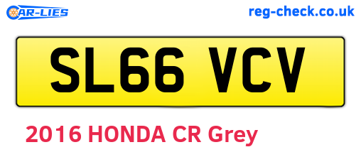 SL66VCV are the vehicle registration plates.