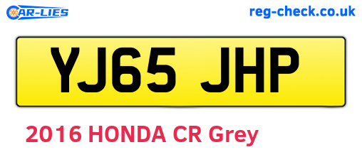 YJ65JHP are the vehicle registration plates.