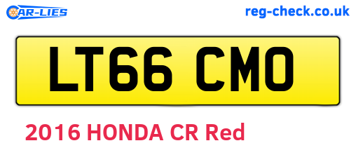LT66CMO are the vehicle registration plates.