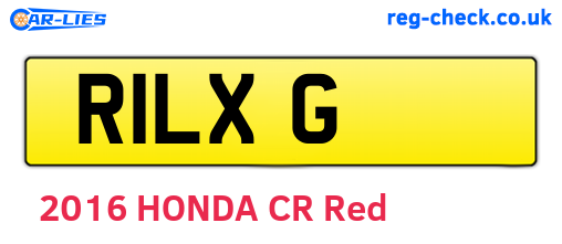 R1LXG are the vehicle registration plates.