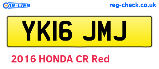 YK16JMJ are the vehicle registration plates.