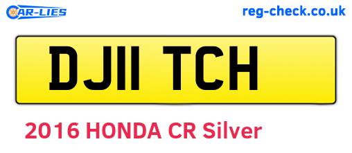 DJ11TCH are the vehicle registration plates.