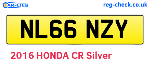 NL66NZY are the vehicle registration plates.