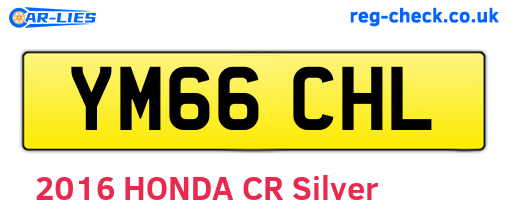 YM66CHL are the vehicle registration plates.