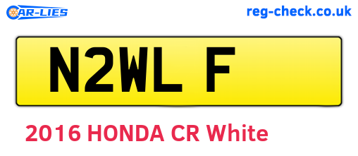 N2WLF are the vehicle registration plates.